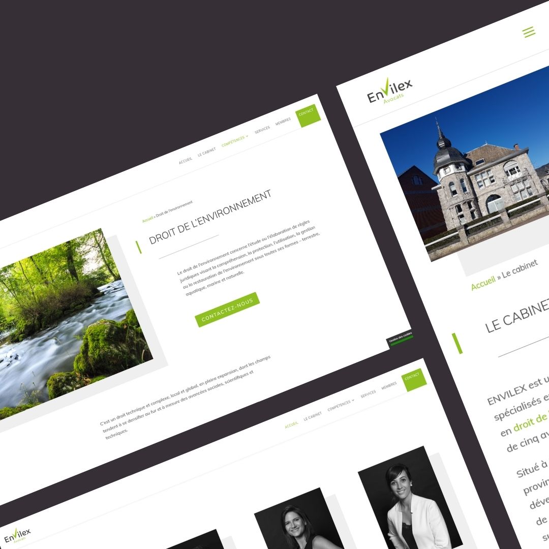 Refonte de site internet Marche-en-Famenne Envilex Avocat