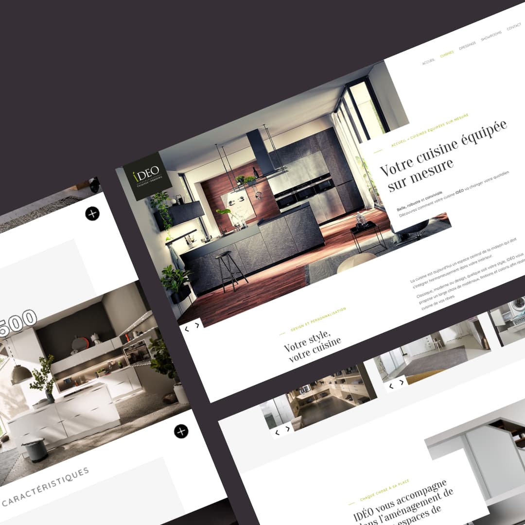 Web designer à Rochefort pour le site internet de IDÉO Cuisines